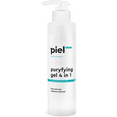 Гель для зняття макіяжу для проблемної шкіри Piel Cosmetics Pure Salvation Gel Demaquillant 4 in 1 Face and Eye Makeup Remover, 250 ml, фото 