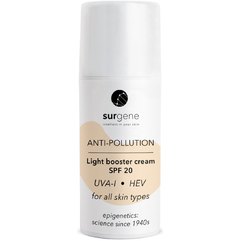 Сонцезахисний крем для обличчя SPF 20 Surgene Light Booster Cream, 30 ml, фото 