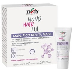 Експрес-маска для інтенсивного відновлення волосся Itely Hairfashion WondHairFul Amplifico Revita Mask, 6*20ml, фото 
