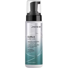 Зволожувальна пінка для локонів Joico Curls Like Us Smooth & Bounce Foam, 200 ml