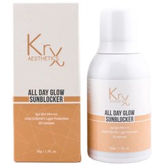Сонцезахисний крем-флюїд SPF50/РА +++ з комбінованими фільтрами KRX Aesthetics All Day Glow Sunblocker, 50 ml, фото 
