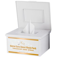 Тканинні бавовняні маски насичені відбілюючим бустером KRX Aesthetics Tranexamic Acid + Arbutin Sheet Mask Pack, 30 шт, фото 