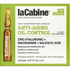 Концентрована сироватка для комбінованої та жирної шкіри La Cabine Oil Control Ampoules, 2 ml, фото 