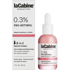 Зволожувальна крем-сироватка для шкіри обличчя La Cabine Pure Retinol 0.3% Pro-Retinol 2 in 1 Serum Cream, 30 ml, фото 