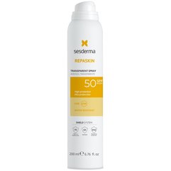 Солнцезащитный спрей для тела Sesderma Repaskin Transparent Spray SPF50+, 200 ml