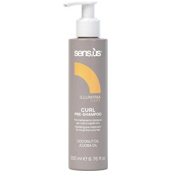 Увлажняющий Pre шампунь для вьющихся волос Sensus Illumyna Curl Pre-Shampoo, 200 ml