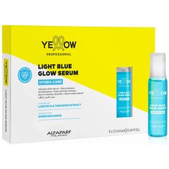 Сыворотка в ампулах для увлажнения и блеска волос Yellow Light Blue Glow Serum Hydra Care, 6х13 ml