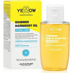 Масло для увлажнения волос и тела Yellow Shimmer Hair And Body Oil Hydra Care, 150 ml