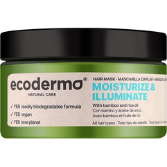Маска для волосся Зволоження та сяйво Ecoderma Moisturize & Illuminate Hair Mask, 250 ml, фото 