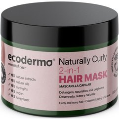 Поживна маска для догляду за кучерявим волоссям Ecoderma Natural Curls 2 In 1 Hair Mask, 200 ml, фото 