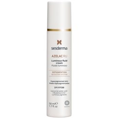 Флюїд для блиск шкіри Sesderma Azelac Ru Depigmenting Luminous Fluid Cream SPF50, 50 ml, фото 