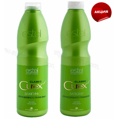 Estel Professional Curex Classic - Набір для щоденного застосування (Шампунь 1л + Кондиціонер 1л), фото 