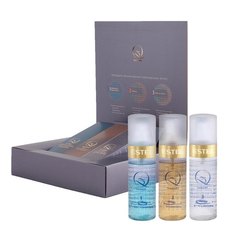 Набор Q3 Therapy для процедуры экранирования поврежденных волос Estel Professional Q3, 3x100 ml