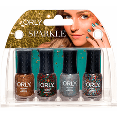 Набор мини-лаков для ногтей Orly Sparkle Mani Mini Kit, 4 шт