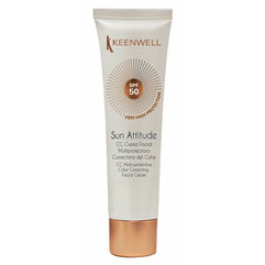 Keenwell CC Multi-Protective Color Correcting Facial Cream SPF50 Мультизащитний крем з тональним ефектом, 60 мл, фото 