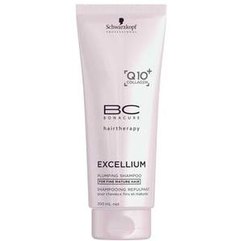 Смягчающий шампунь для волос Schwarzkopf Professional Bonacure Excellium Q10+Omega 3 Taming Shampoo, 200 ml