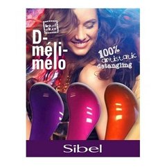 Расческа металлик для пушистых и длинных волос Sibel Melo Metallic