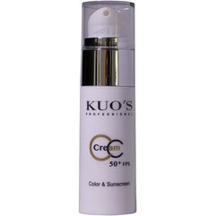 KUO'S Sunscreen CC Cream SPF 50+ Сонцезахисний тонуючий крем для обличчя, 30 мл, фото 