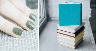 Оригинальный газетный маникюр