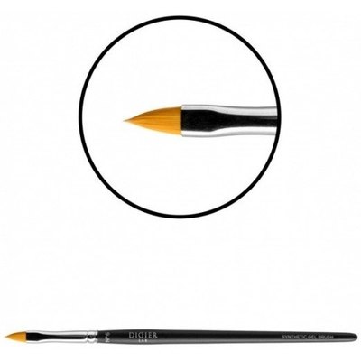 Кисть для геля Кошачий язык Didier Lab Gel brush Cat’s Tongue