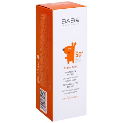 Babe Laboratorios Pediatric Sunscreen Lotion SPF50 Сонцезахисний лосьйон дитячий, 100 мл, фото _ab__is.image_number.default