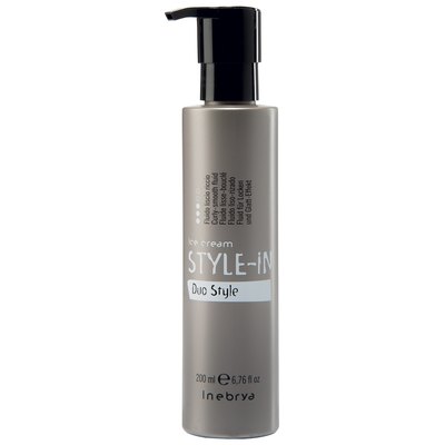 Флюид для завивки или выпрямления волос Inebrya Go Round Duo Style Curly-Smooth Fluid, 200 ml