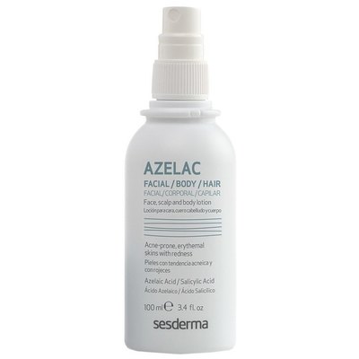 Sesderma Azelac Face Scalp and Body Lotion Лосьон для обличчя і тіла при розацеа, демодексі, акнe, 100 мл, фото _ab__is.image_number.default