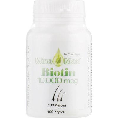 Біотин вітаміни для росту волосся MinoMax Biotin, 100 caps, фото 