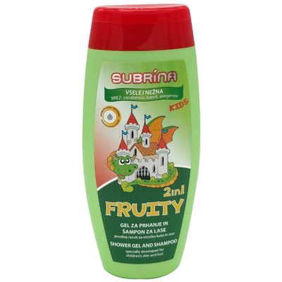Шампунь-гель для душа 2 в 1 Subrina Fruit 2 in 1, 250 ml