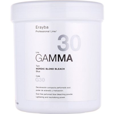 Пудра для осветления Нордик с анти-желтым эффектом, пакет Erayba G30 Nordic Blond Blue, 500 ml