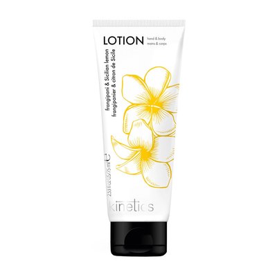 Питательный  лосьон для рук и тела Франжипани и Сицилийский лимон Kinetics Frangipani & Sicilian Lemon Lotion