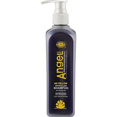 Шампунь для нейтралізації жовтого пігменту Angel Professional No Yellow Crystalline Shampoo, фото 