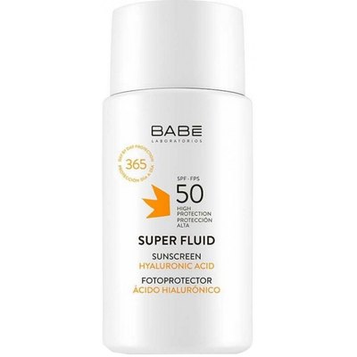 Сонцезахисний супер флюїд для обличчя Babe Laboratorios Super Fluid SPF 50, 50 ml, фото 