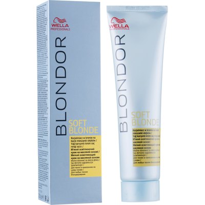 Осветляющий крем на масляной основе Wella Professionals Blondor Soft Blonde Cream, 200 g, изображение 4