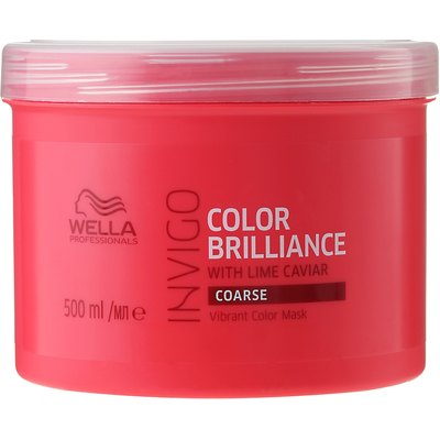 Маска для жестких окрашенных волос Wella Professionals Invigo Color Brilliance Vibrant Color Mask Coarse, изображение 5