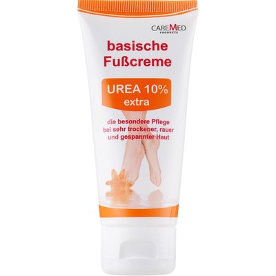 Крем для ніг з сечовиною 10% CareMed UREA 10% Extra Basische Fusscreme, фото 