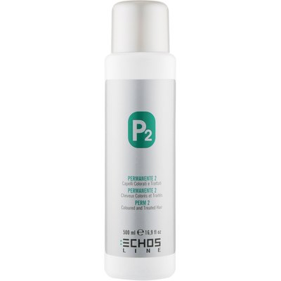 Средство для химзавивки окрашенных и поврежденных волос Echosline Classic Perm P2 Coloured And Treated Hair, 500 ml