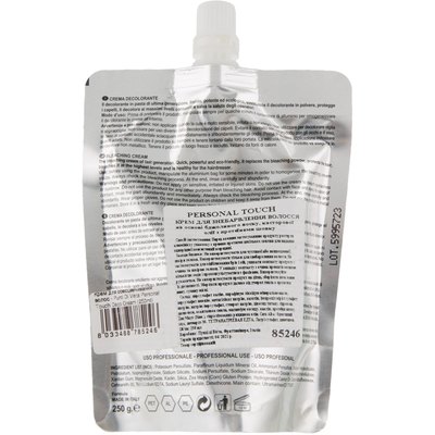 Крем для обесцвечивания волос Personal Touch Cosmetic Hair Bleaching Personal Deco Cream, 250 ml, изображение 2