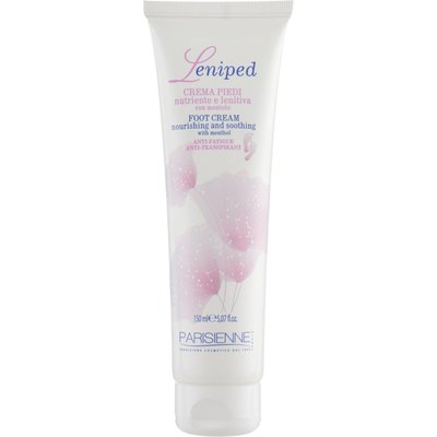 Parisienne Italia Leniped Nourishing Foot Cream With Mentol Поживний крем для ніг з ментолом, 150 мл, фото 