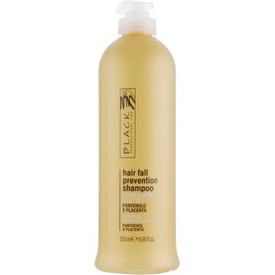 Шампунь против выпадения волос с пантенолом и плацентой Black Professional Line Panthenol & Placenta Shampoo, 500 ml