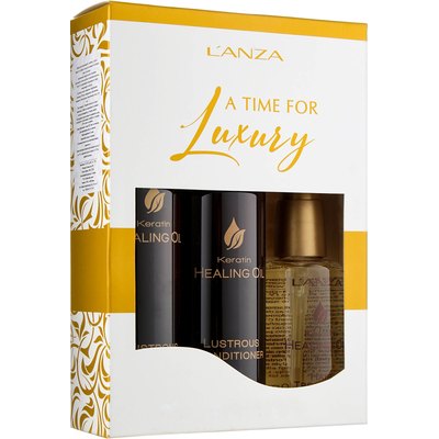 Набір для сяйва волосся з кератином L'anza Keratin Healing Oil Trio Box, фото _ab__is.image_number.default