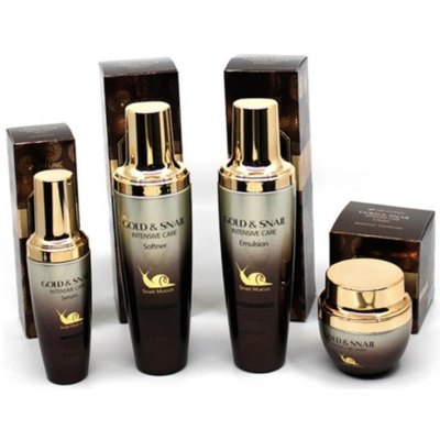 Набор для интенсивного ухода за лицом 4 элемента 3W CLINIC Gold & Snail Intensive Care Set