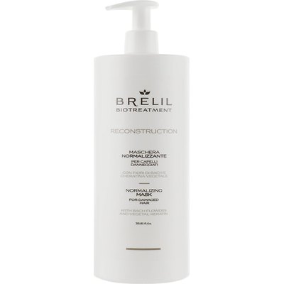 Відновлююча маска для пошкодженого волосся Brelil BioTreatment Reconstruction Normalising Mask, 1000 ml, фото 