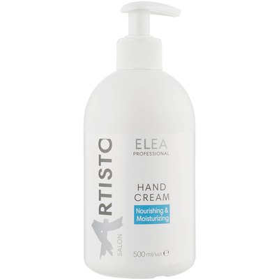 Крем для рук питательный и увлажняющий Elea Artisto Nourishing Moisturizing Hand Cream, 500 ml