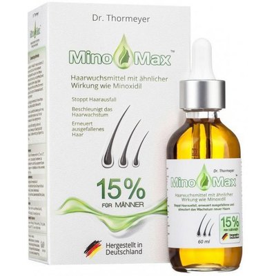 Лосьон для стимуляции роста волос у мужчин 15% MinoMax Hair Regrowth 15%, 60 ml, изображение 4