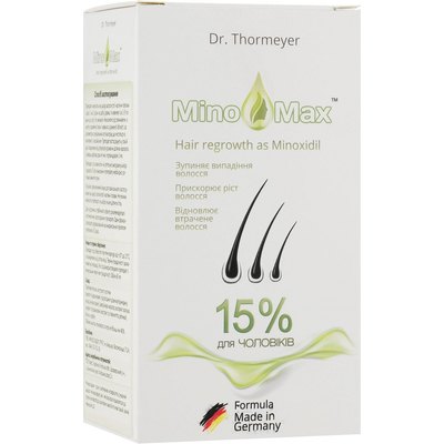 Лосьон для стимуляции роста волос у мужчин 15% MinoMax Hair Regrowth 15%, 60 ml