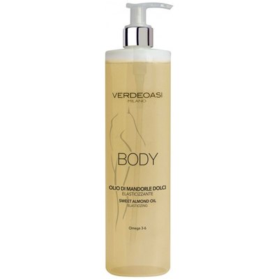 Масло сладкого миндаля с эффектом эластичности Омега 3-6 Verdeoasi Body Sweet Almond Oil Elasticizing, 500ml