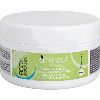 Скраб с морской солью с эфирным маслом чабреца Dr.Kraut Sea Salt Scrub With Thyme Essential Oil, 500ml
