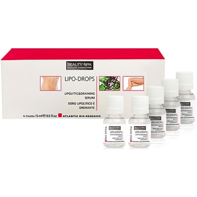 Сыворотка липолитическая дренажная Липо Дропс для лица и тела Beauty Spa Serum Lipo Drops, 15 ml
