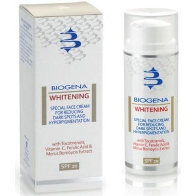 Крем освітлюючий проти пігментних плям Biogena Whitening SPF20, 50 мл, фото 